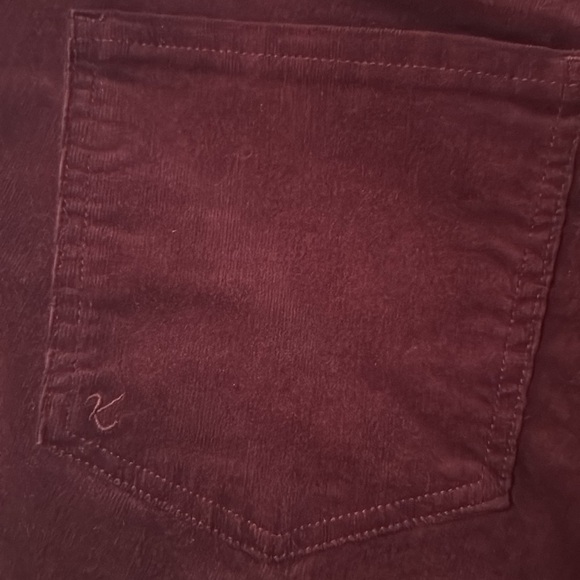 Kut from the Kloth NWT Diana High Rise Skinny Corduroy Pants Size 20W Color Wine - Picture 9 of 14